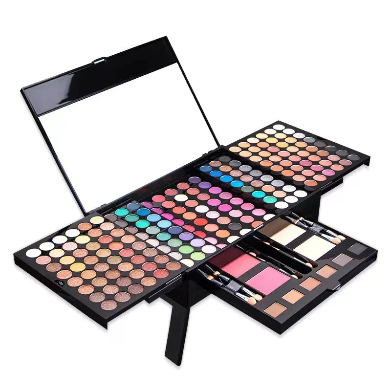kf-S037d98f4eeeb4b739902043dafafb350G 78-194 Colors Makeup Full Kit Eyeshadow Blush Highlight Powder Set - Image 1