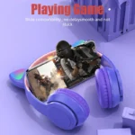 Wireless Headphone Flash Light With Cute Cat Ears - Image 4