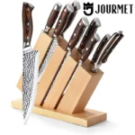 Knife Set with block, 9PC High Carbon Stainless Steel