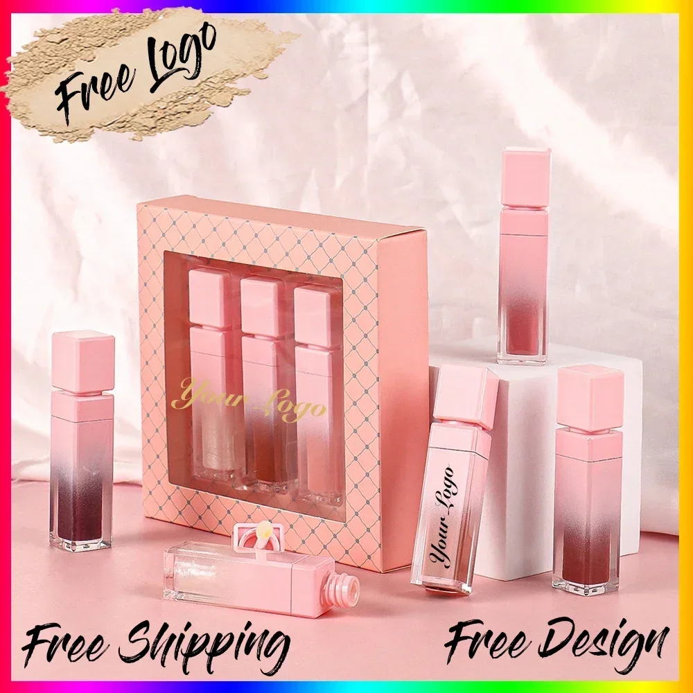 kf-Sd5e17c570158458ab8b1f26f3f957dd0L Custom Make Up Set Vegan Lip Gloss Makeup Kit Full Professional Lip Kit - Image 1