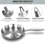 Stainless Steel Frying Pan NonStick - Image 3